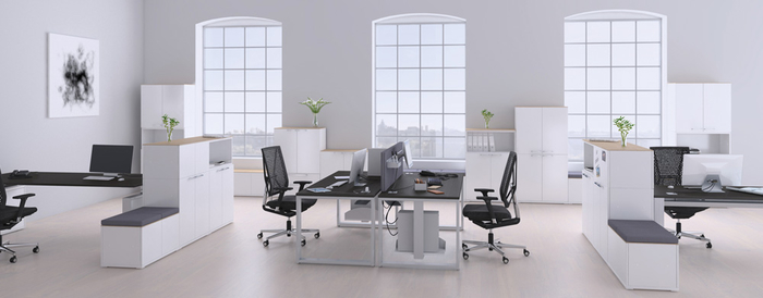 Büromöbel für flexible Großraumbüros
